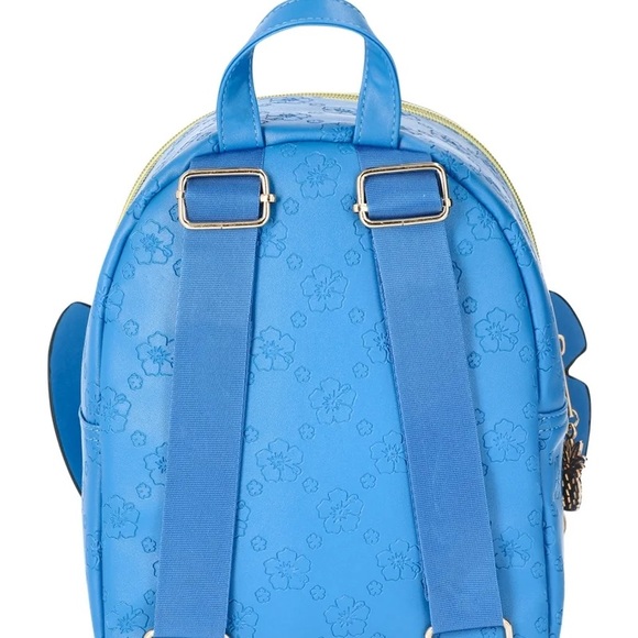 Disney Stitch Floral Blue Backpack - Picture 2 of 5